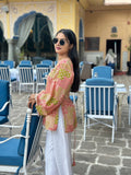 Amber Mosaic Print Kurti – Cotton, Back Dori