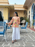 Amber Mosaic Print Kurti – Cotton, Back Dori