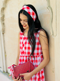 Ruby Picnic Tiered Cotton Dress