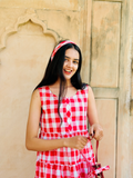 Ruby Picnic Tiered Cotton Dress