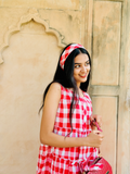 Ruby Picnic Tiered Cotton Dress