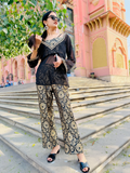 Noir Heritage Palazzo Kurta Set