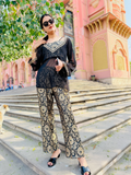Noir Heritage Palazzo Kurta Set
