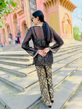 Noir Heritage Palazzo Kurta Set