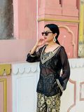 Noir Heritage Palazzo Kurta Set