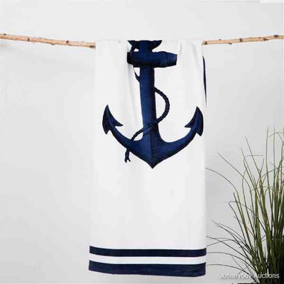 Large Deluxe Anchor Beach Towel RRP $49.95