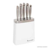 Stanley Rogers White & Steel 6 Piece Knife Block RRP $199.00