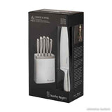 Stanley Rogers White & Steel 6 Piece Knife Block RRP $199.00