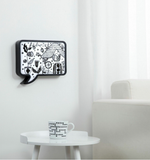 Speech Bubble Hand Written Light Box With Maker Black/White