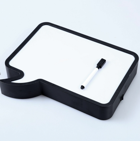 Speech Bubble Hand Written Light Box With Maker Black/White