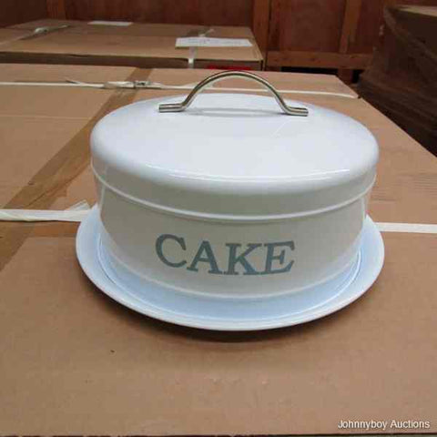 Deluxe Metal Cake Tin White