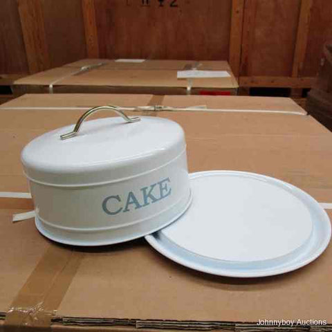 Deluxe Metal Cake Tin White