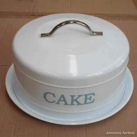 Deluxe Metal Cake Tin White
