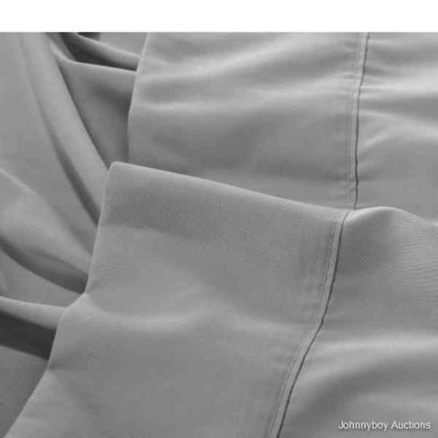 Dreamaker 1000Tc Ultra Soft Flat Sheet Bed Microfibre Slate King Bed