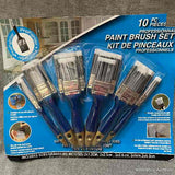 10 Piece Paint Brush Set