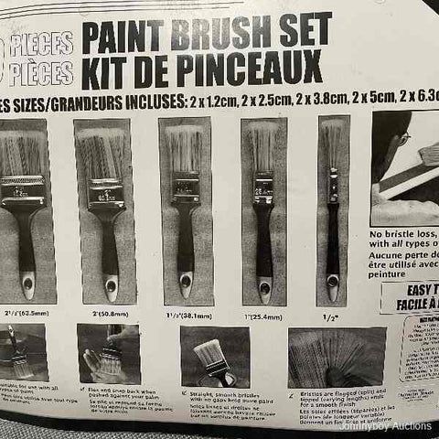 10 Piece Paint Brush Set