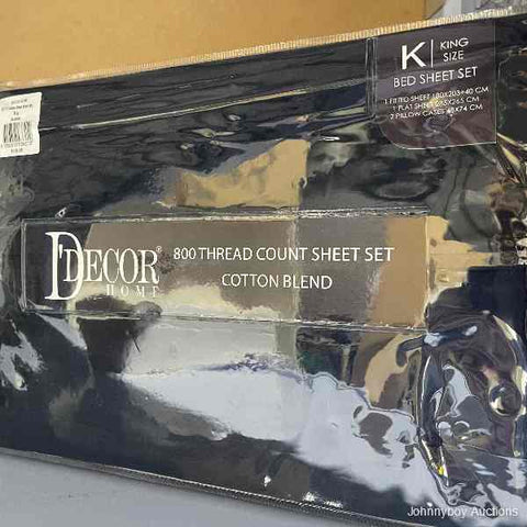 Navy Blue Home 800 TC Premium Cotton Blend Sheet Set RRP $199.00