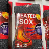 6 x Mens Heated Thermal Socks Woman's mixed colours A Must for this winter