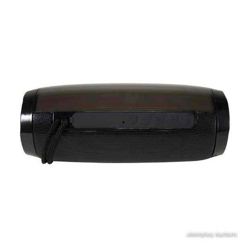 Bluetooth Portable Light Up Barrel Speaker (Black)